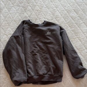 ALO Yoga Gray Crewneck Sweater